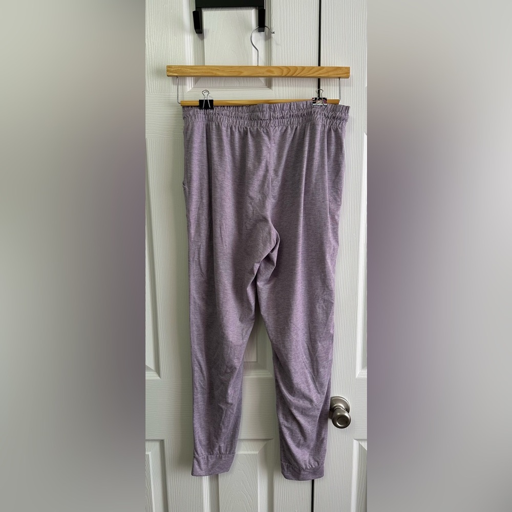 Relaxed Lavender Jogger Pants with Drawstring Waist - Picture 2 of 3
